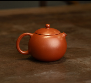 Xishi 115cc - Fan's Pottery Studio Crafts Teapots Yixing Purple Clay Teapot Zhu Ni (Vermilion Clay)