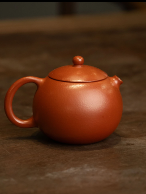 Xishi 115cc - Fan's Pottery Studio Crafts Teapots Yixing Purple Clay Teapot Zhu Ni (Vermilion Clay)